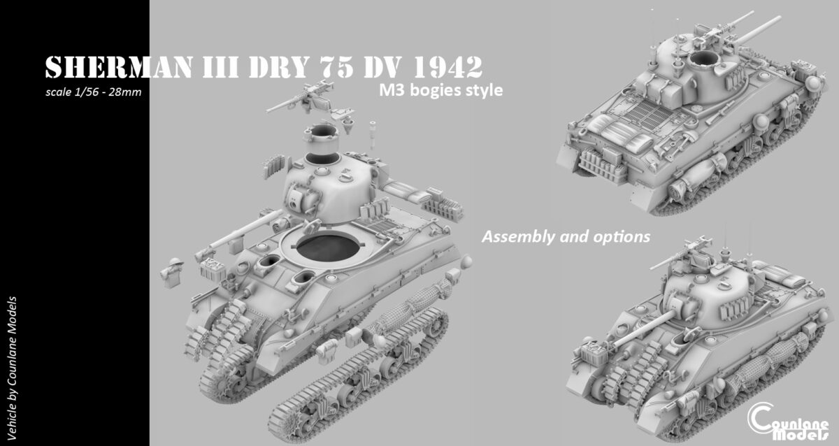 Sherman III Early DV Hull 1942 - Image 3