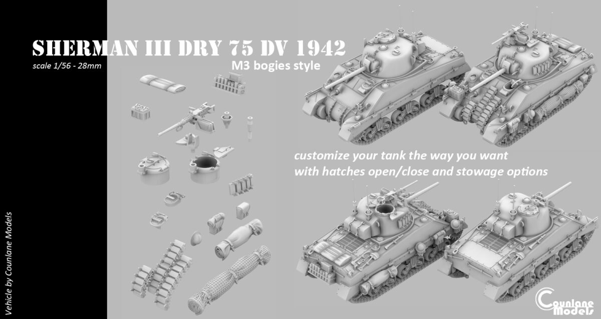 Sherman III Early DV Hull 1942 - Image 4
