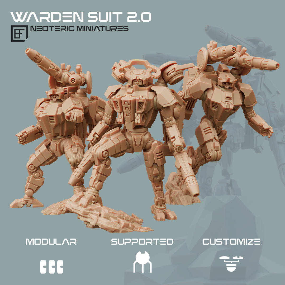 Warden Combat Suits 2.0 Multipart Kit Set of 3